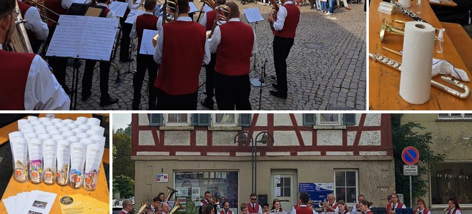 240927 Bild Blättle Platzkonzert Marktplatz Kirchweih Steinheim